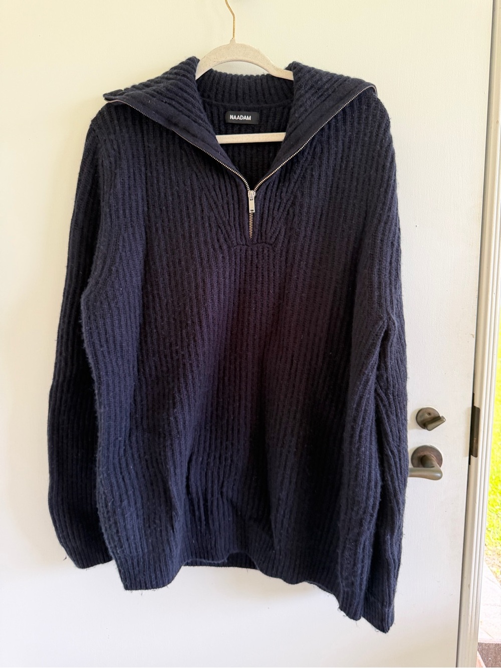Naadam wool cashmere blend sweater fall minimlist ribbed